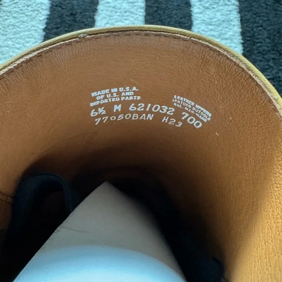 Frye Yellow Leather Campus Boots - Picture 6 of 9